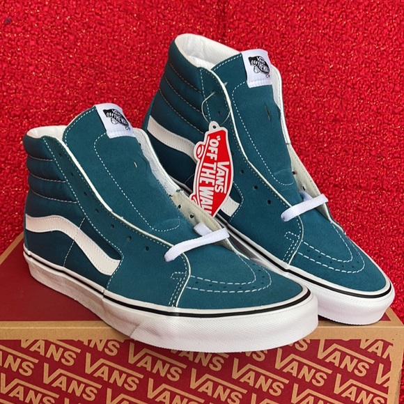 Vans Sk8-Hi Blue Coral/True White MENS - Picture 5 of 16
